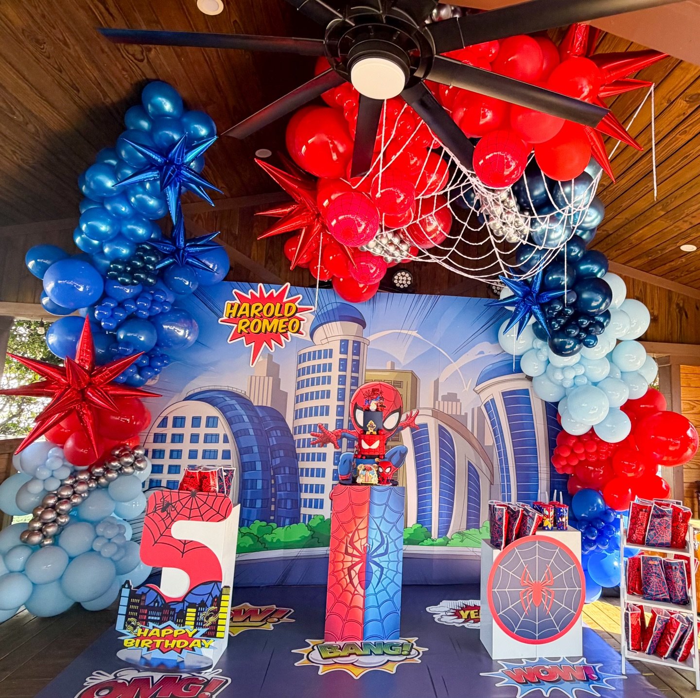 Fiesta infantil temática de Spider-Man